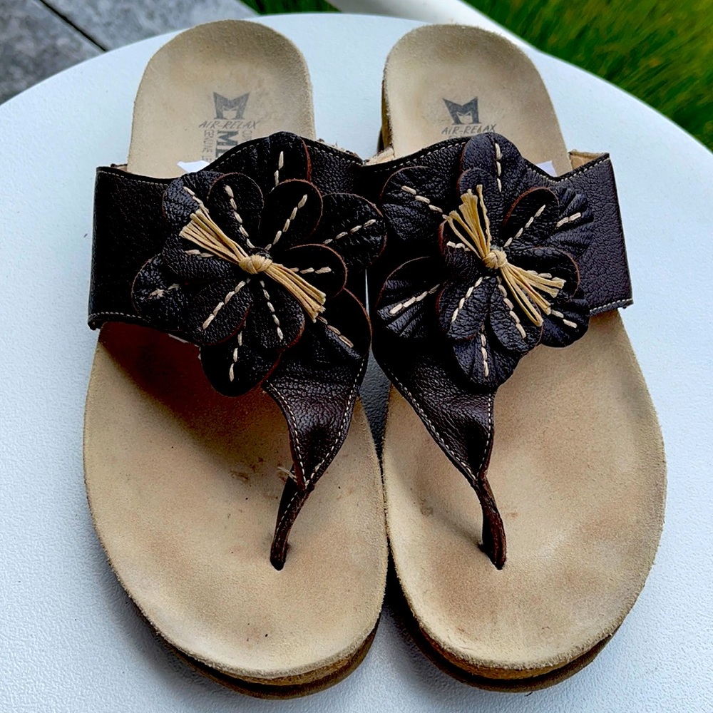 Mephisto Babata Air-Relax Leather Sandal - Size 40